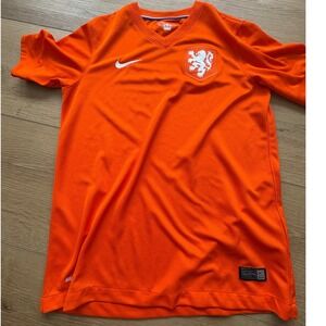 Nike Netherlands Holland 2014 Home Jersey Orange Youth Large Dri-FIT  Shirt